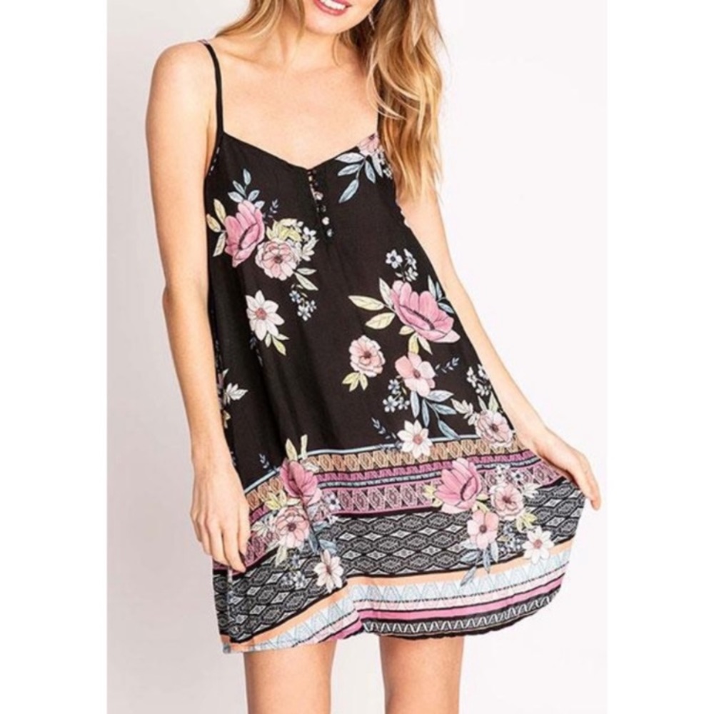PJ salvage floral night chemise